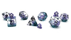 7-Die Set Infused - Ghost - Purple (Lab Dice)